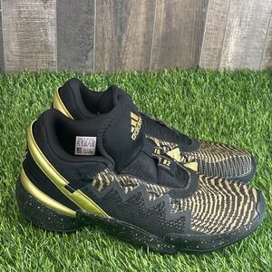 Adidas‎ Dame 7 Issue #2 Basketball Shoes Men's 9.5 Black Gold FX7108
